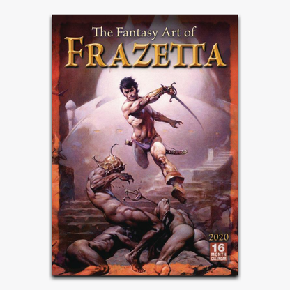 The Fantasy Art of Frazetta 2020 Wall Calendar 16-Month