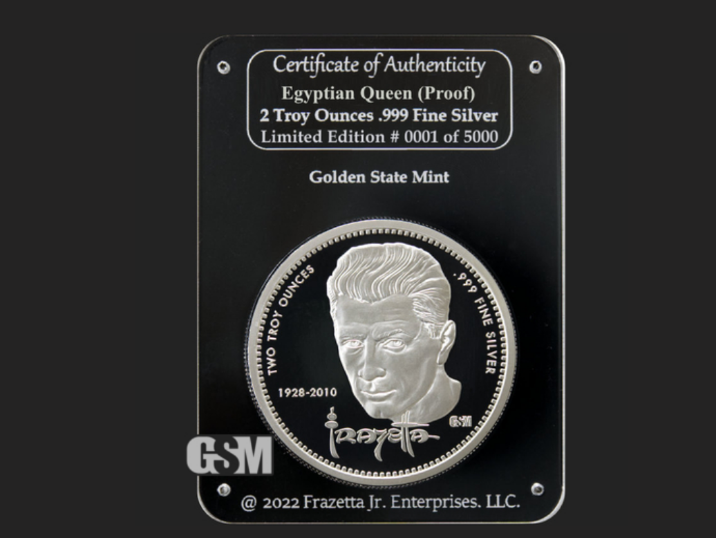 Frazetta Egyptian Queen Proof Silver Round 2oz