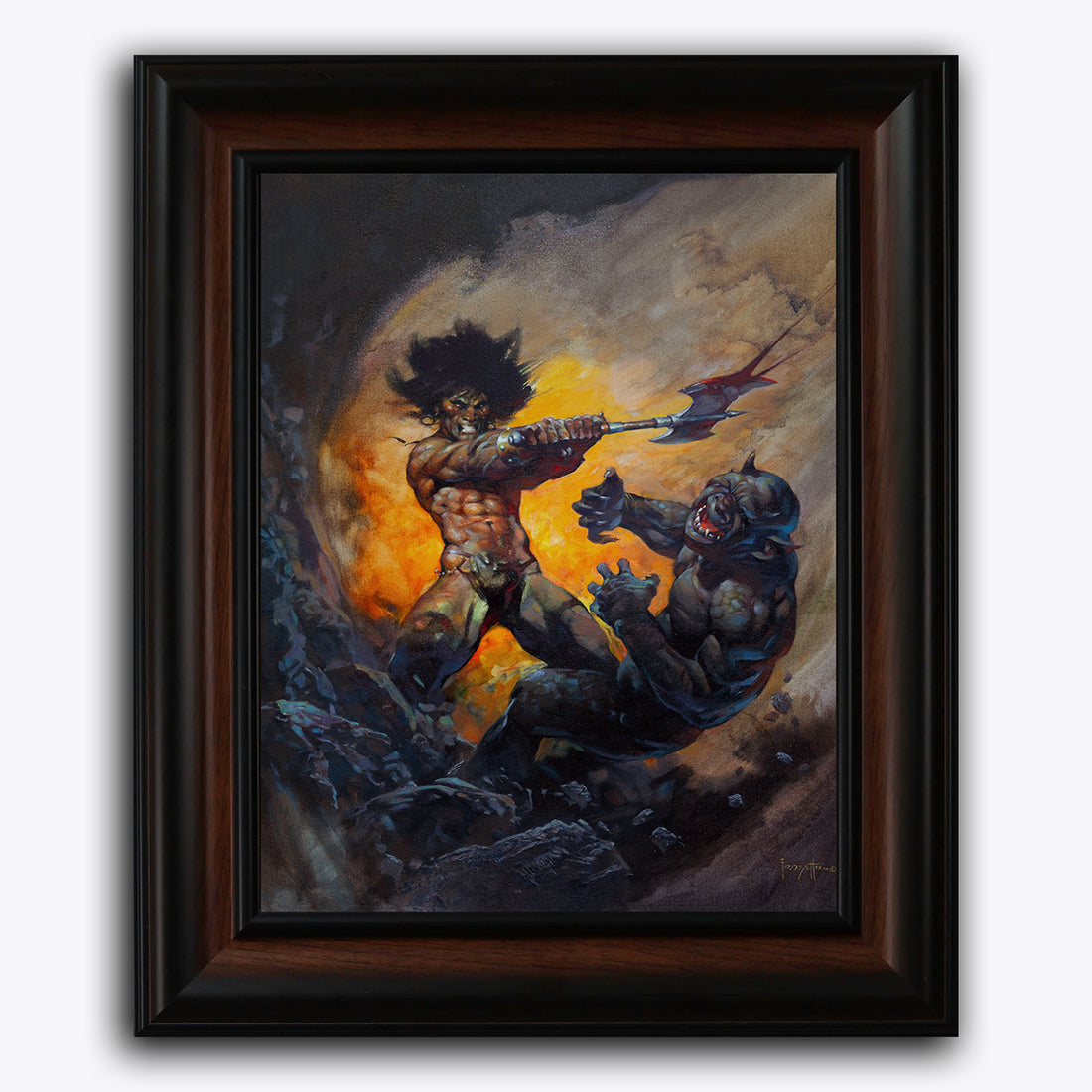 Barbarian with Axe Fine Art Print/Framed Art