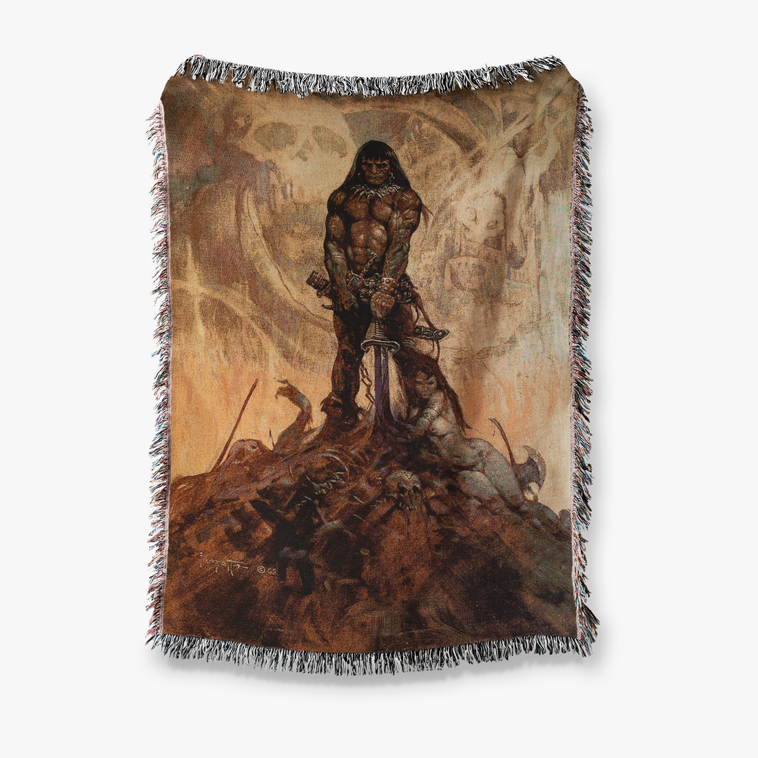 Barbarian Jacquard Woven Blanket