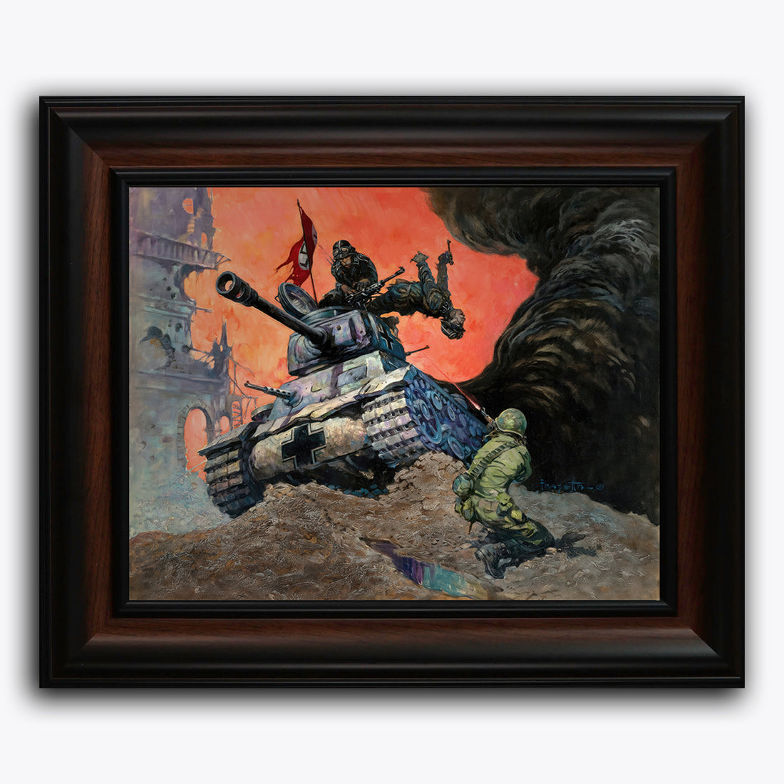 Blazing Combat 4 Fine Art Print/Framed Art