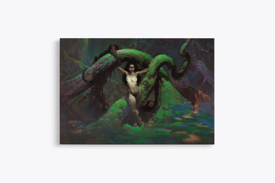 Cat Girl Revised Mini Wrap-Around Canvas Art