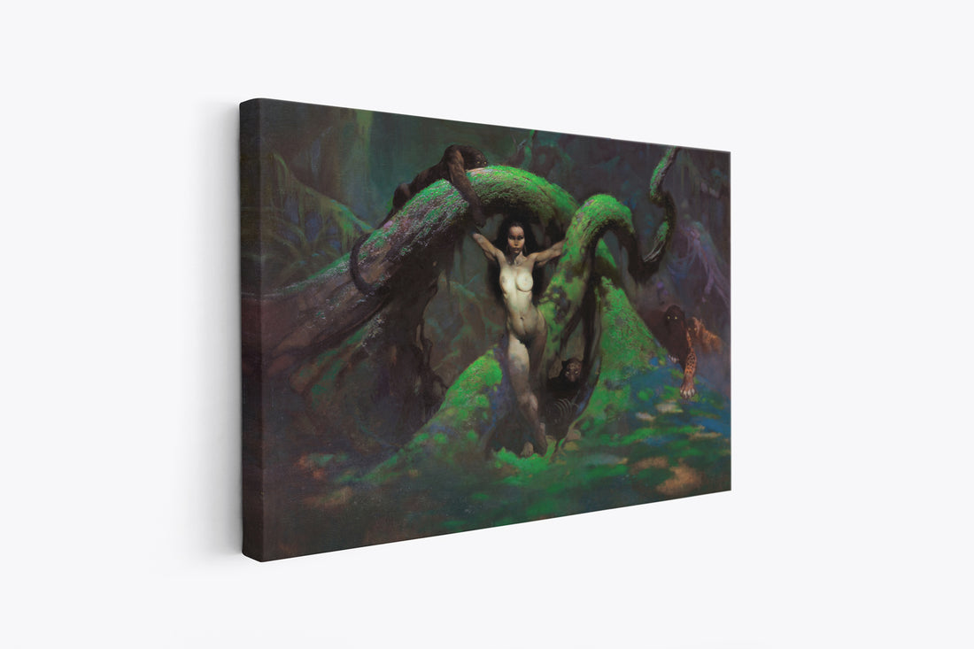 Cat Girl Revised Mini Wrap-Around Canvas Art