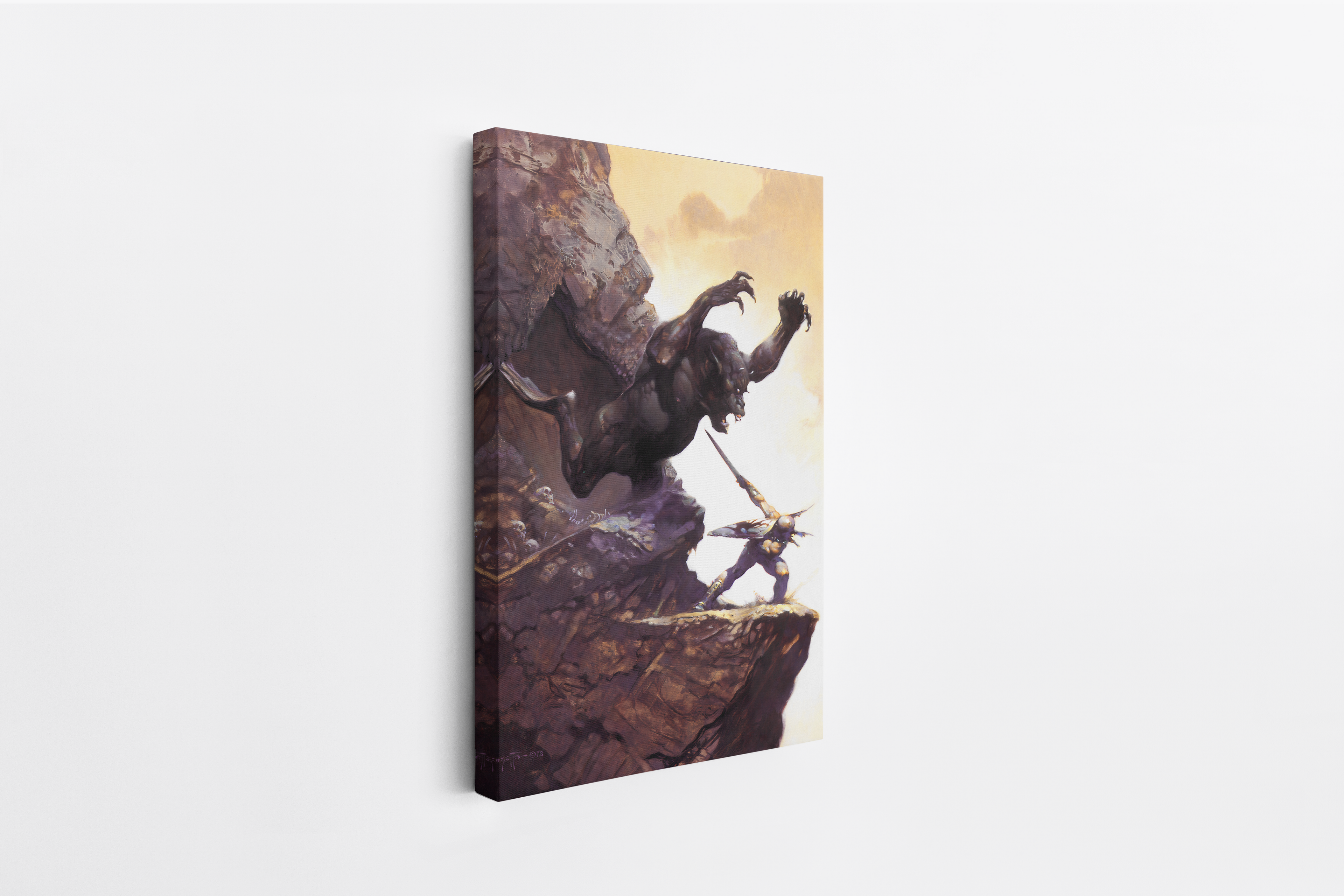 Cave Demon Mini Wrap-Around Canvas Art