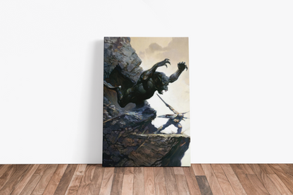 Cave Demon Large Wrap Around Canvas