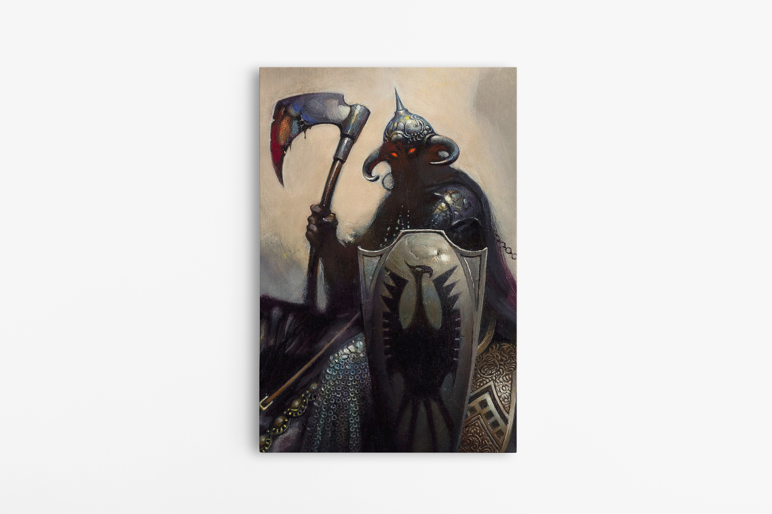 Death Dealer I Zoomed Mini Wrap-Around Canvas Art