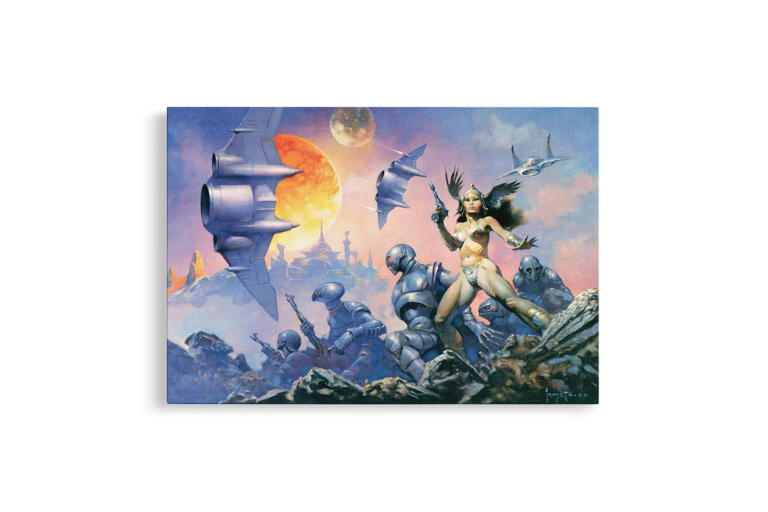 Dawn Attack Mini Wrap-Around Canvas Art