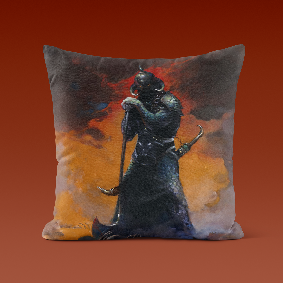 Death Dealer III Revised Throw Pillow