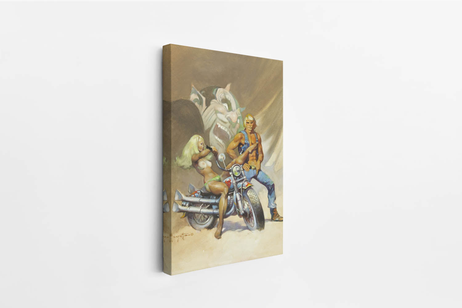 Devil Rider Mini Wrap-Around Canvas Art