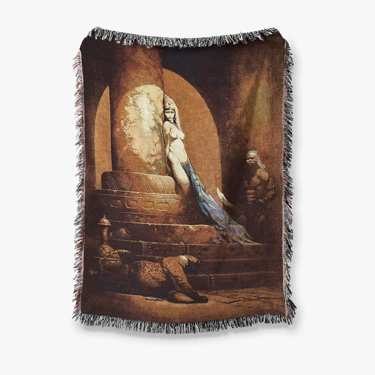 Egyptian Queen Jacquard Woven Blanket