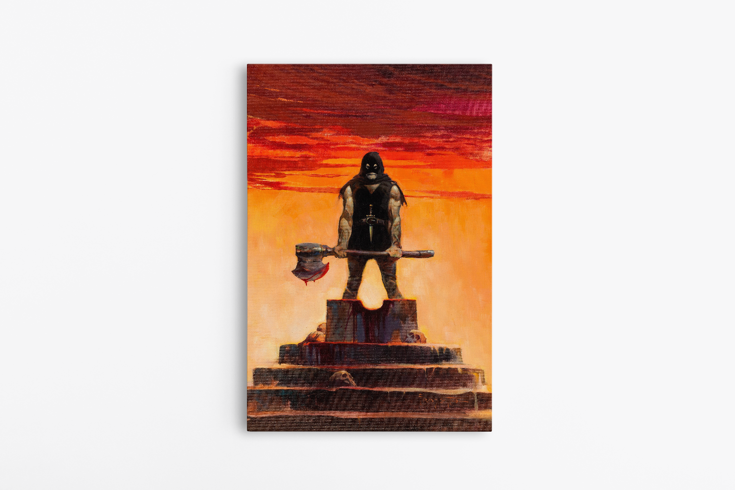 Executioner Mini Wrap-Around Canvas Art – Frazetta Art Museum