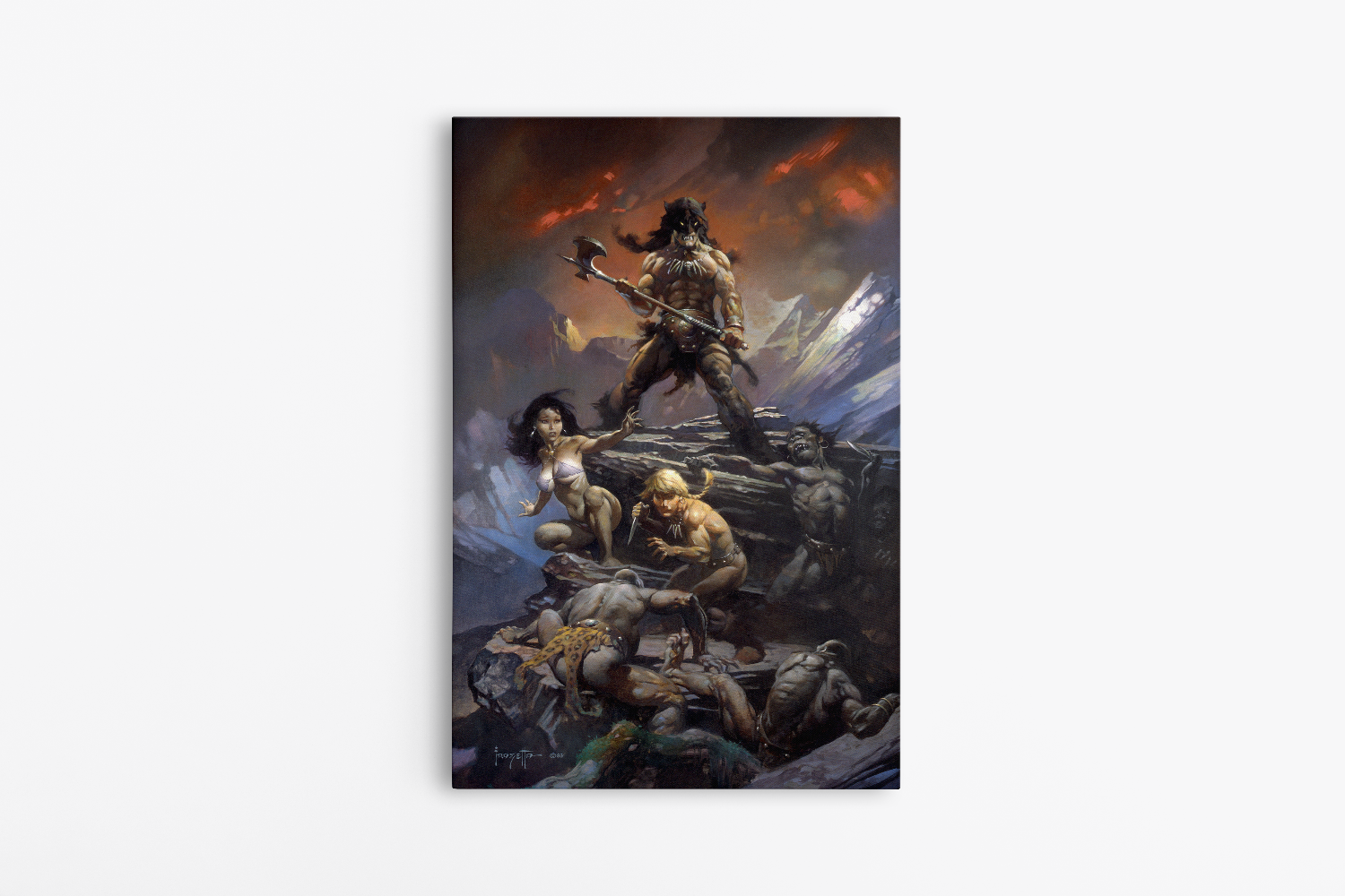 Fire and Ice Mini Wrap-Around Canvas Art