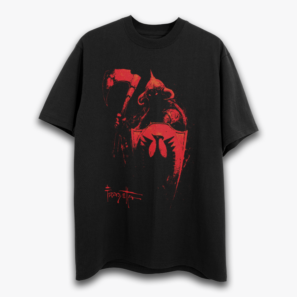 Death Dealer Crimson T-Shirt – Frank Frazetta’s Iconic Fantasy Painting on Soft Cotton Tee