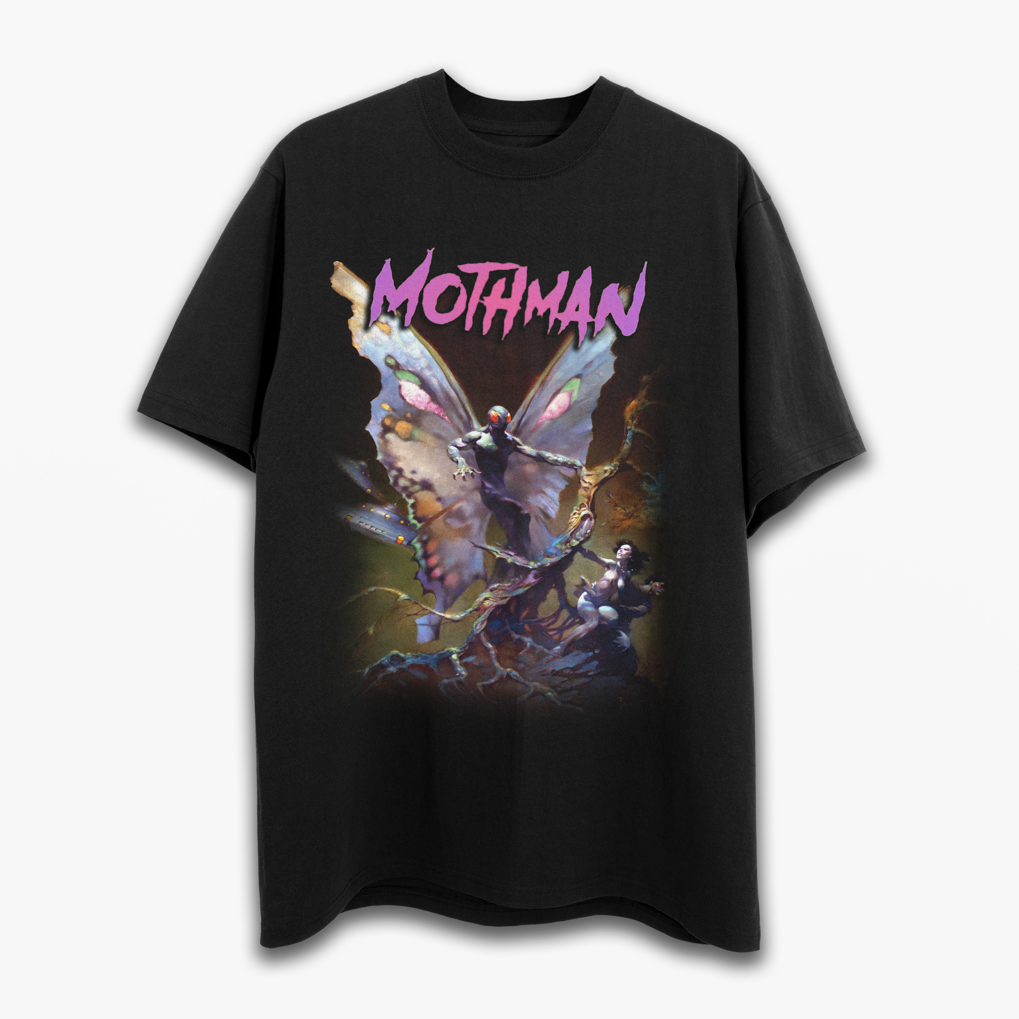 Mothman T-Shirt – Frank Frazetta’s Iconic Sci-Fi Painting on Soft Cotton Tee