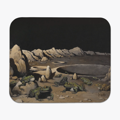 Frogs on the Moon Mousepad