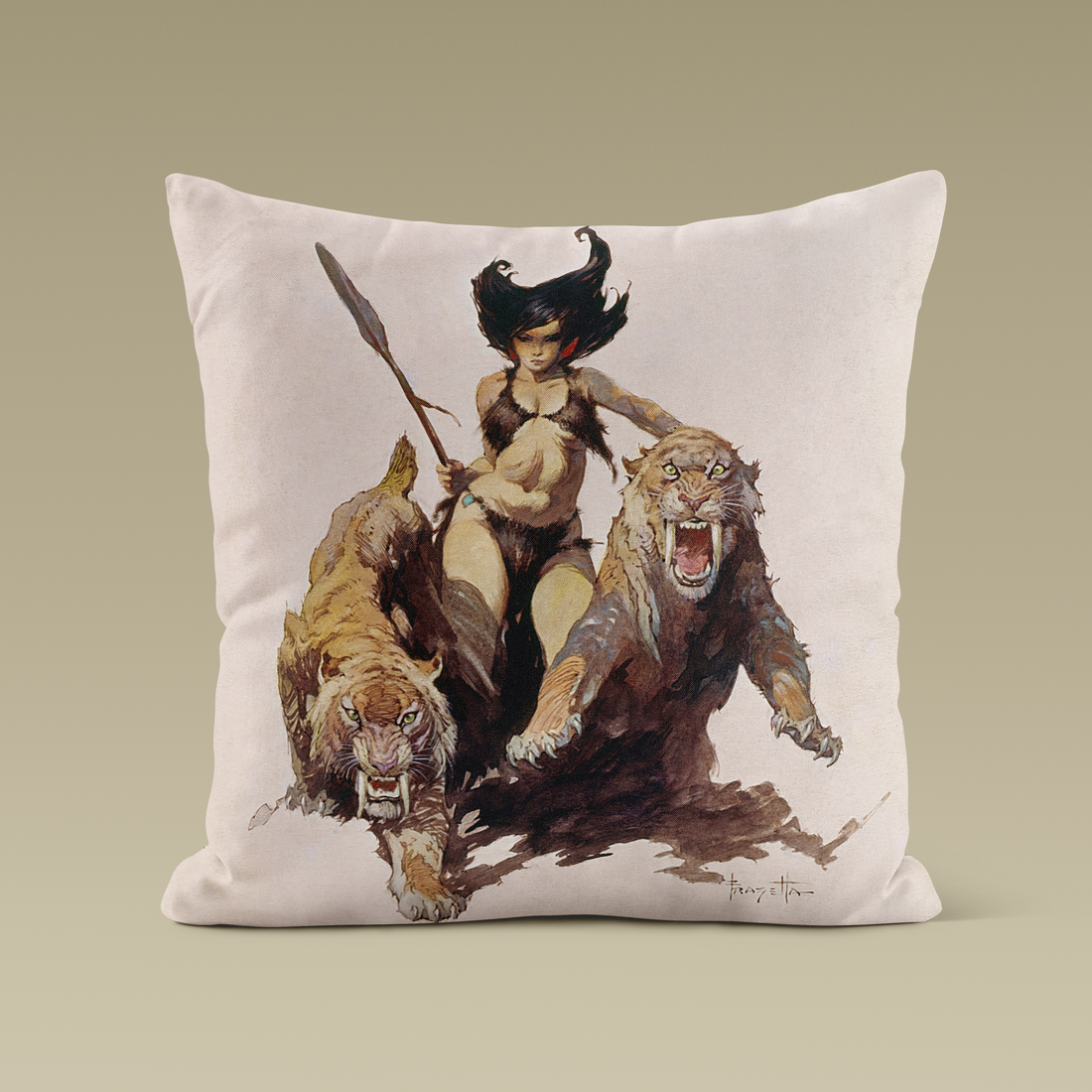 Huntress Throw Pillow