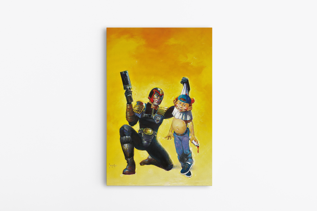 Judge Dredd Mini Wrap-Around Canvas Art