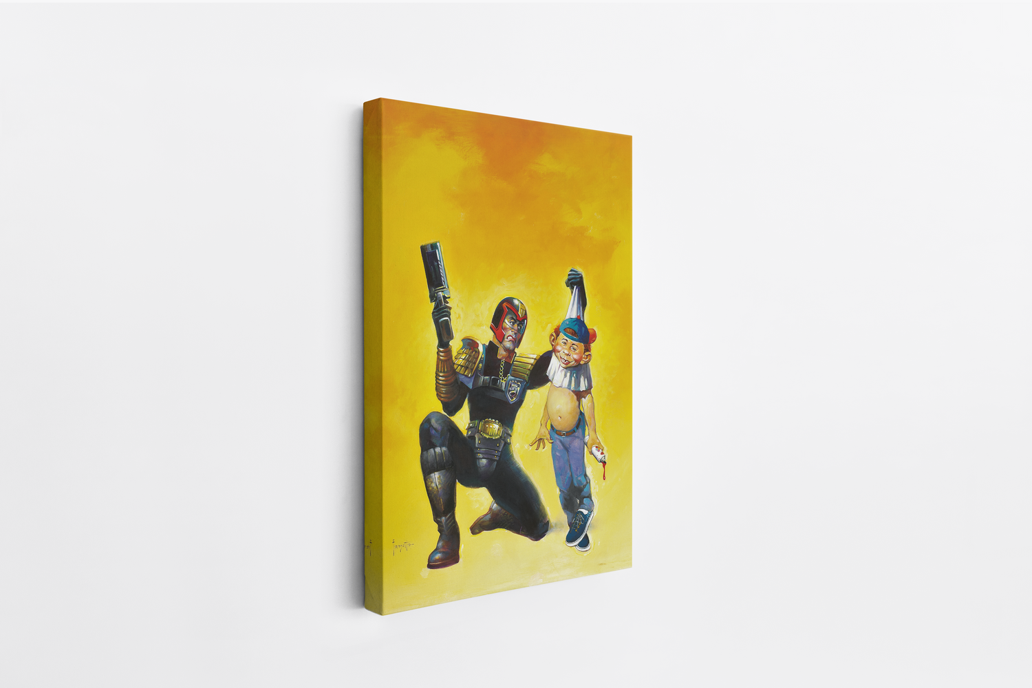 Judge Dredd Mini Wrap-Around Canvas Art