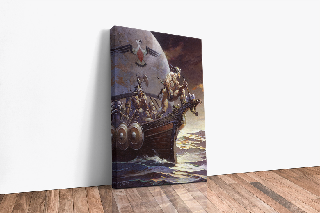 Kane on the Golden Sea Large Wrap Around Canvas