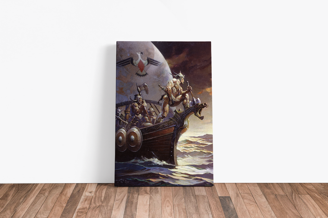 Kane on the Golden Sea Large Wrap Around Canvas