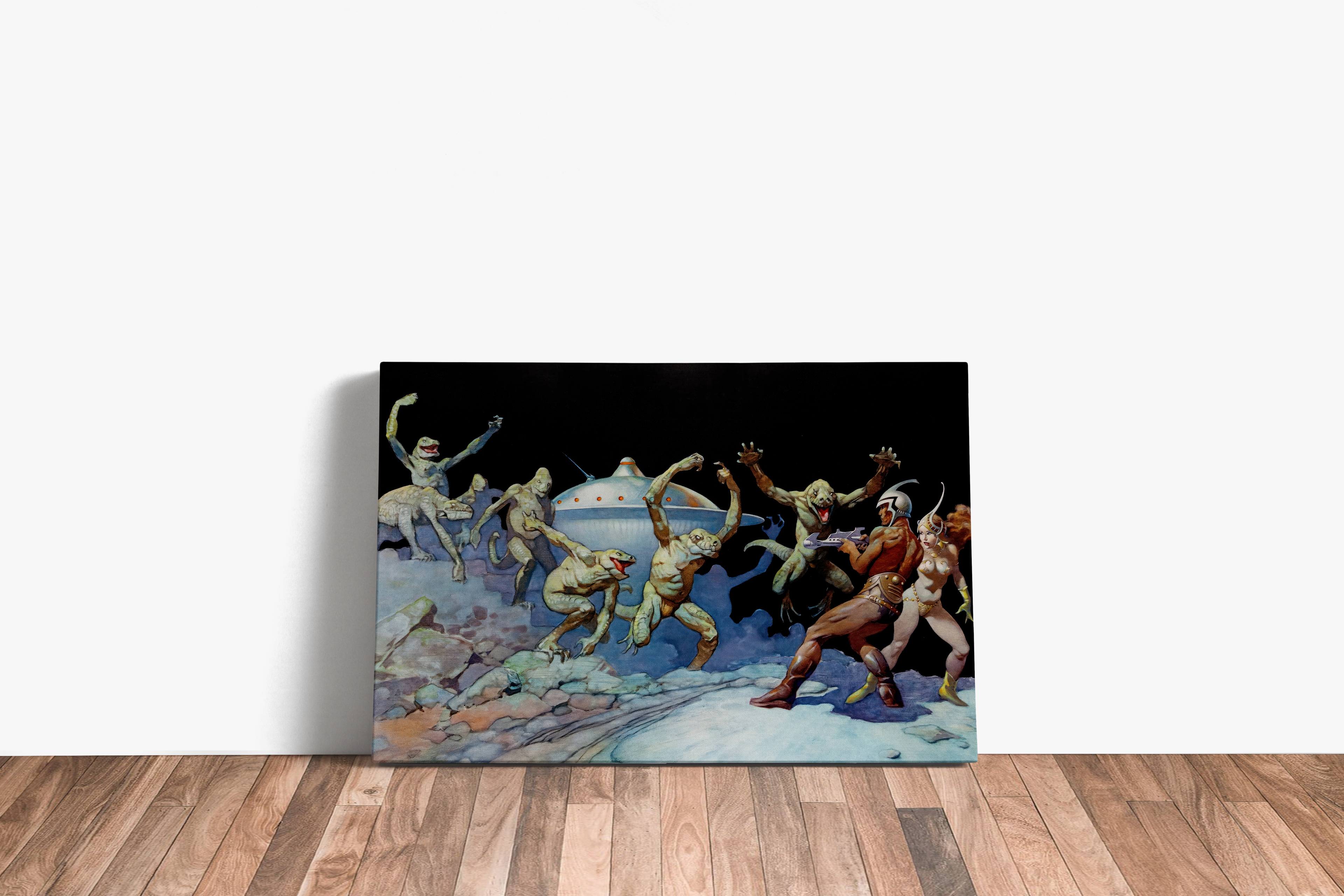 Leaping Lizards Large Wrap Around Canvas