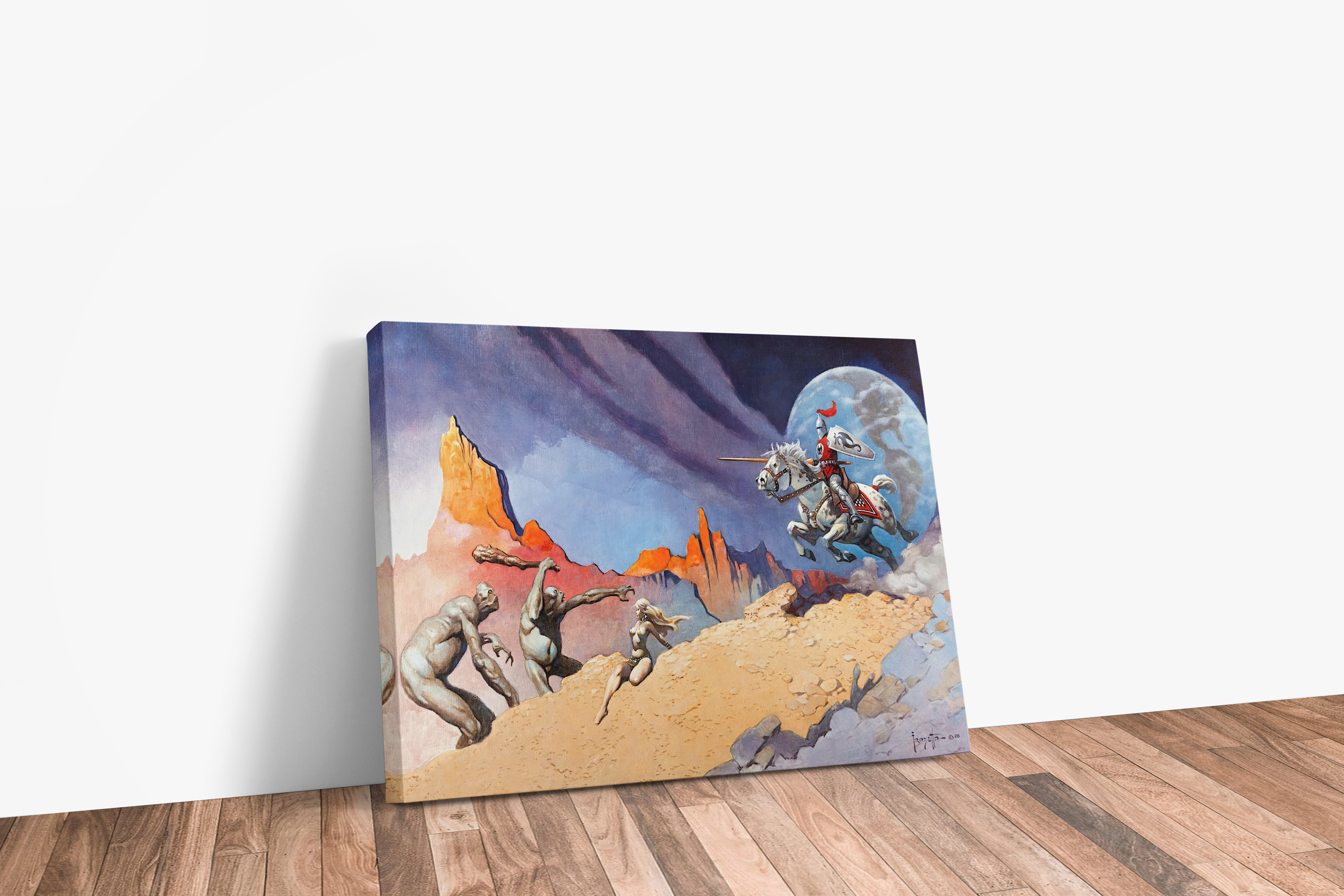 Moon Rider Large Wrap Around Canvas