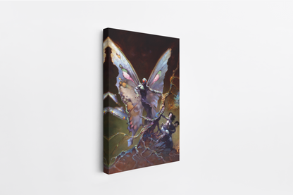 The Mothman Mini Wrap-Around Canvas Art