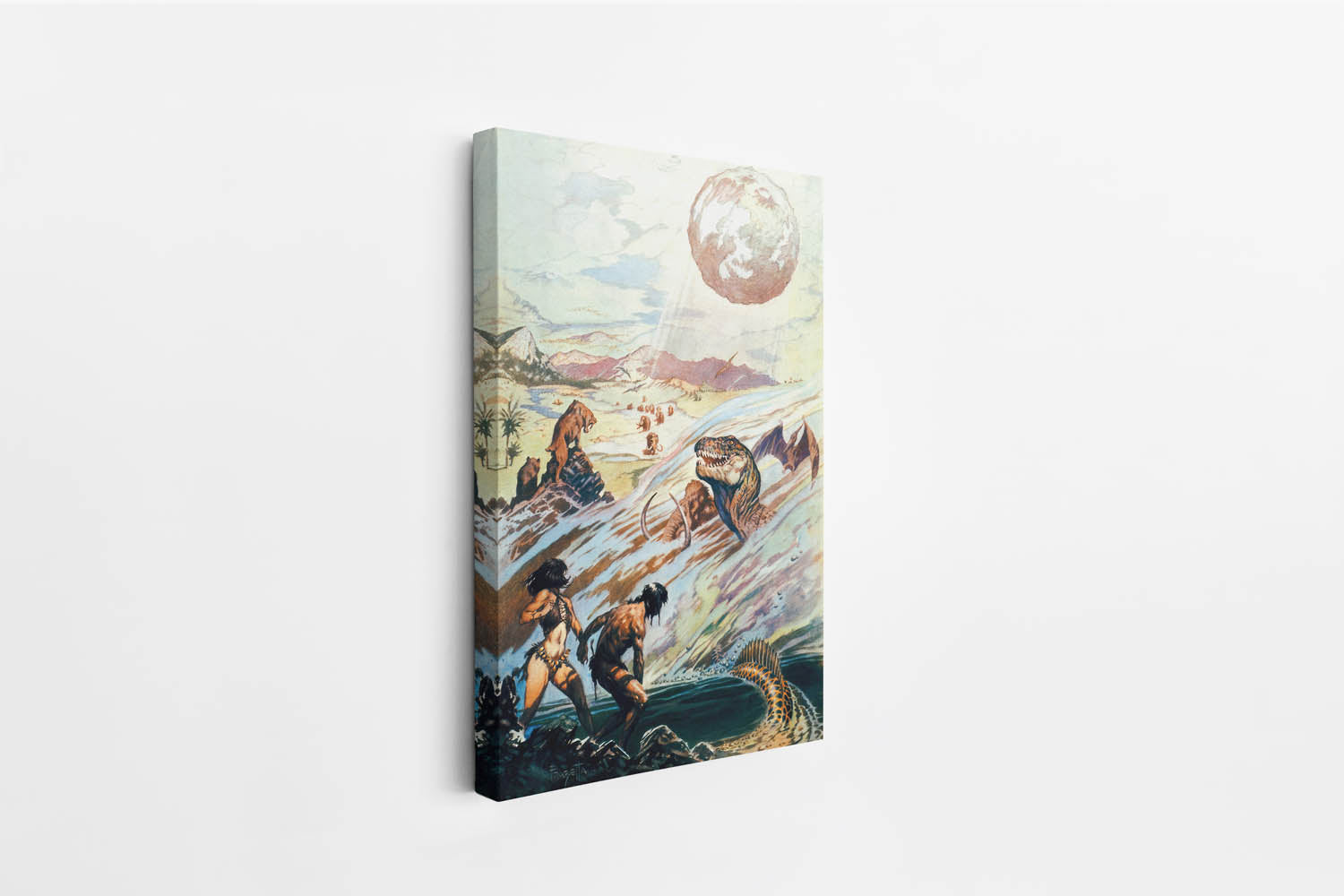 Out of Time's Abyss Mini Wrap-Around Canvas Art – Frazetta Art Museum