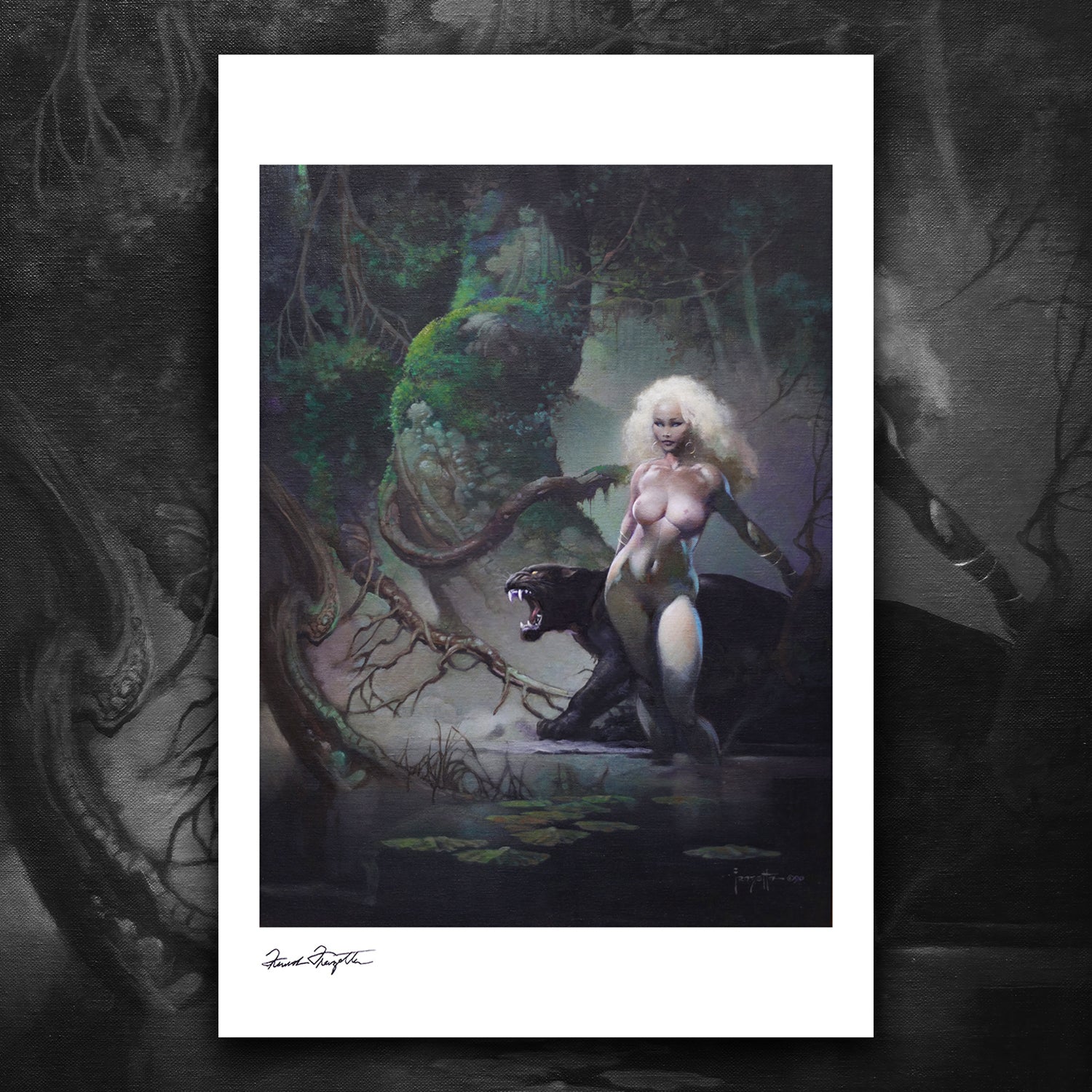 Princess and the Panther Giclée