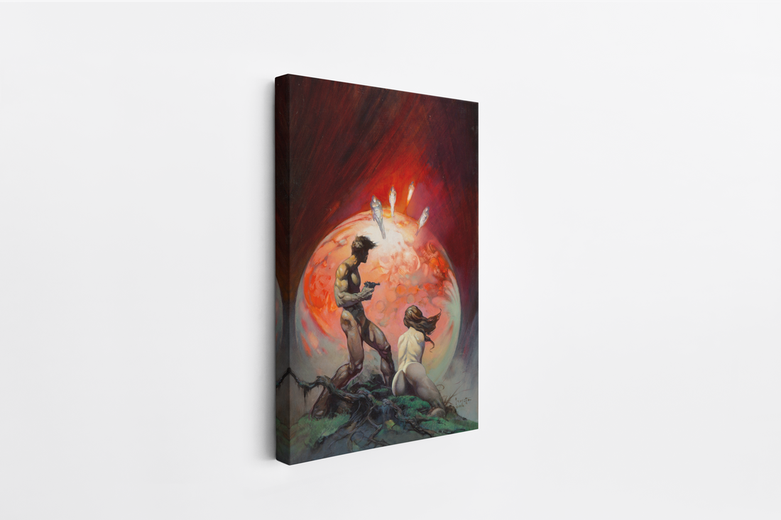 Red Planet Mini Wrap-Around Canvas Art