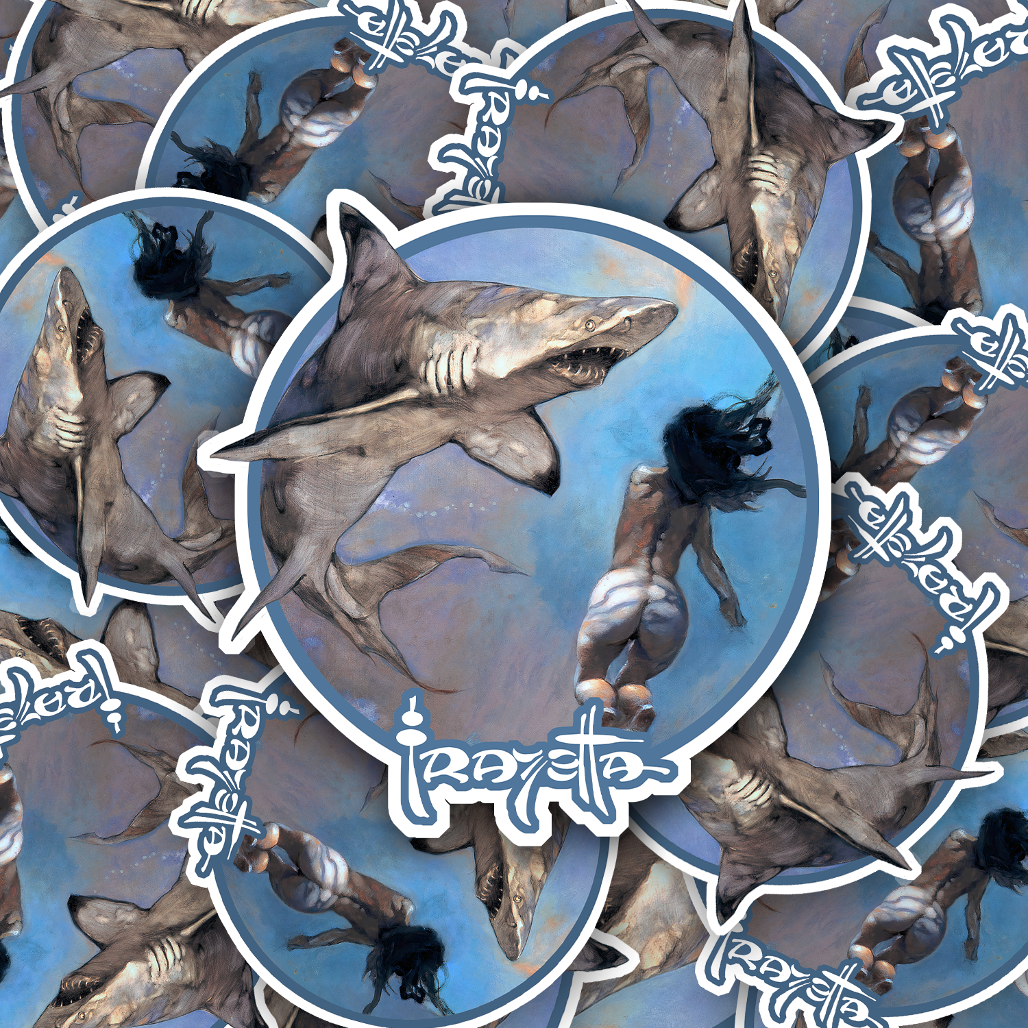 Requiem of a Shark Sticker