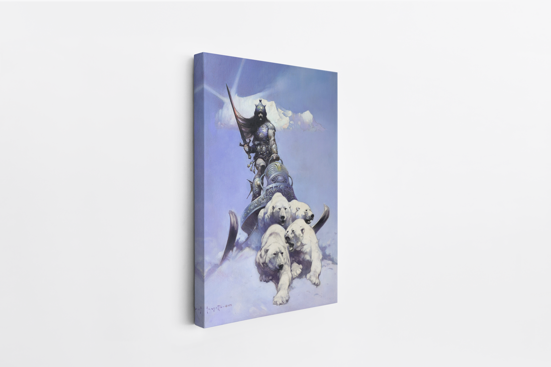 Silver Warrior Mini Wrap Around Canvas