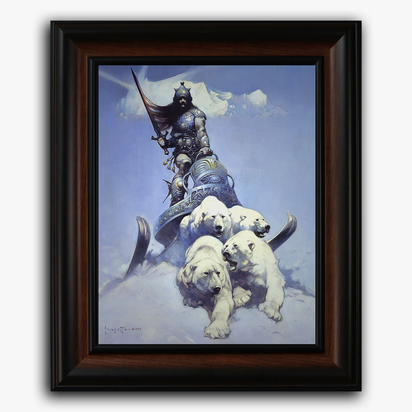 Silver Warrior Fine Art Print/Framed Art