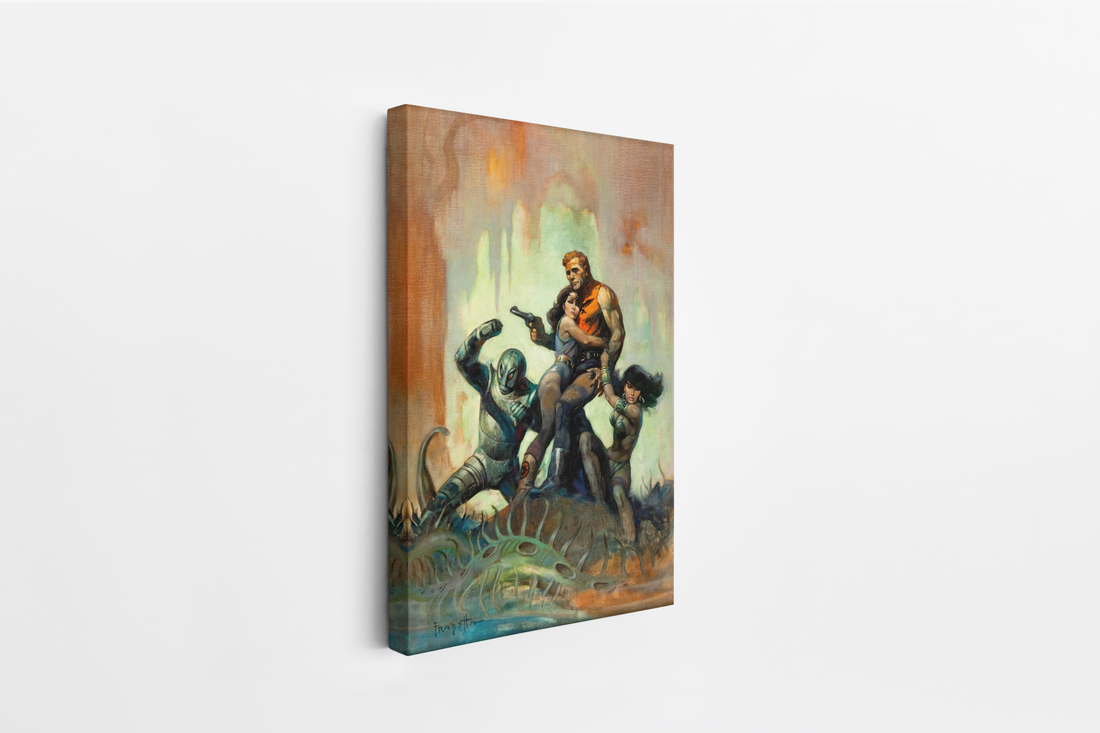 Solar Invasion Mini Wrap-Around Canvas Art