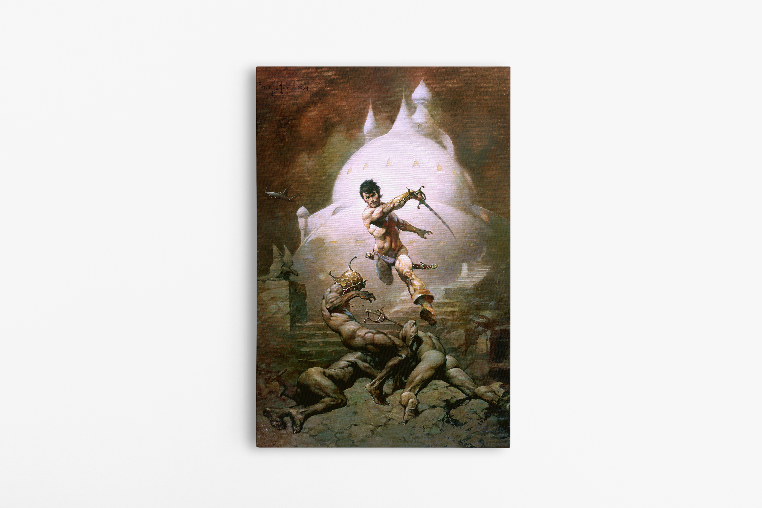 Swords of Mars Mini Wrap-Around Canvas Art