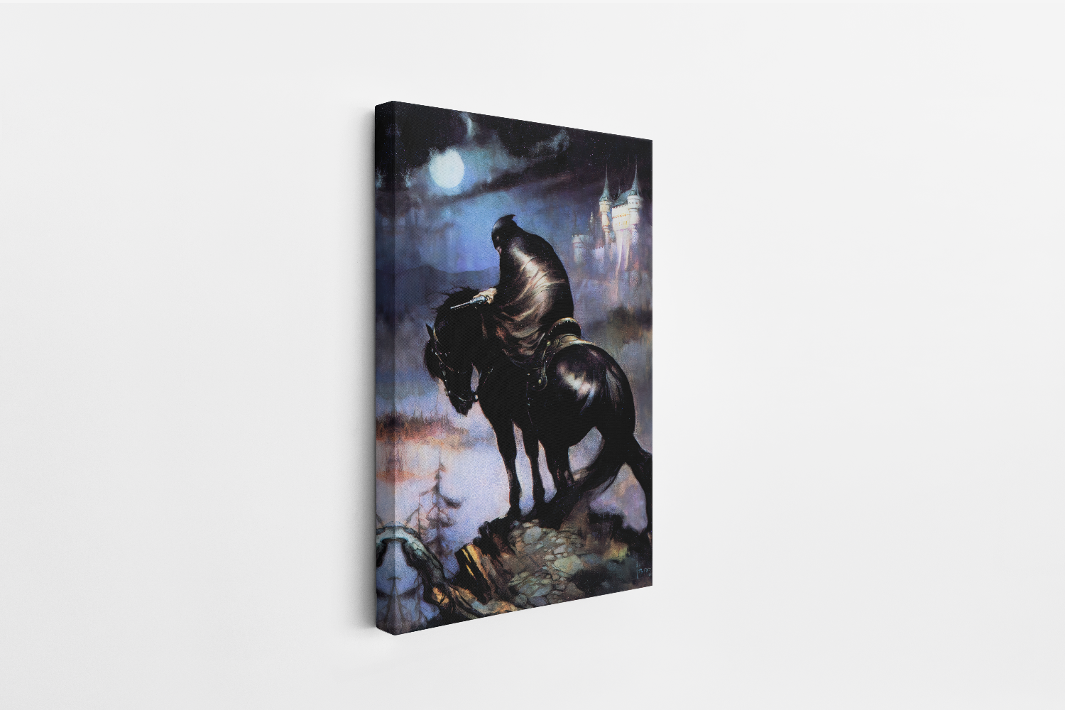 The Rider Mini Wrap-Around Canvas Art