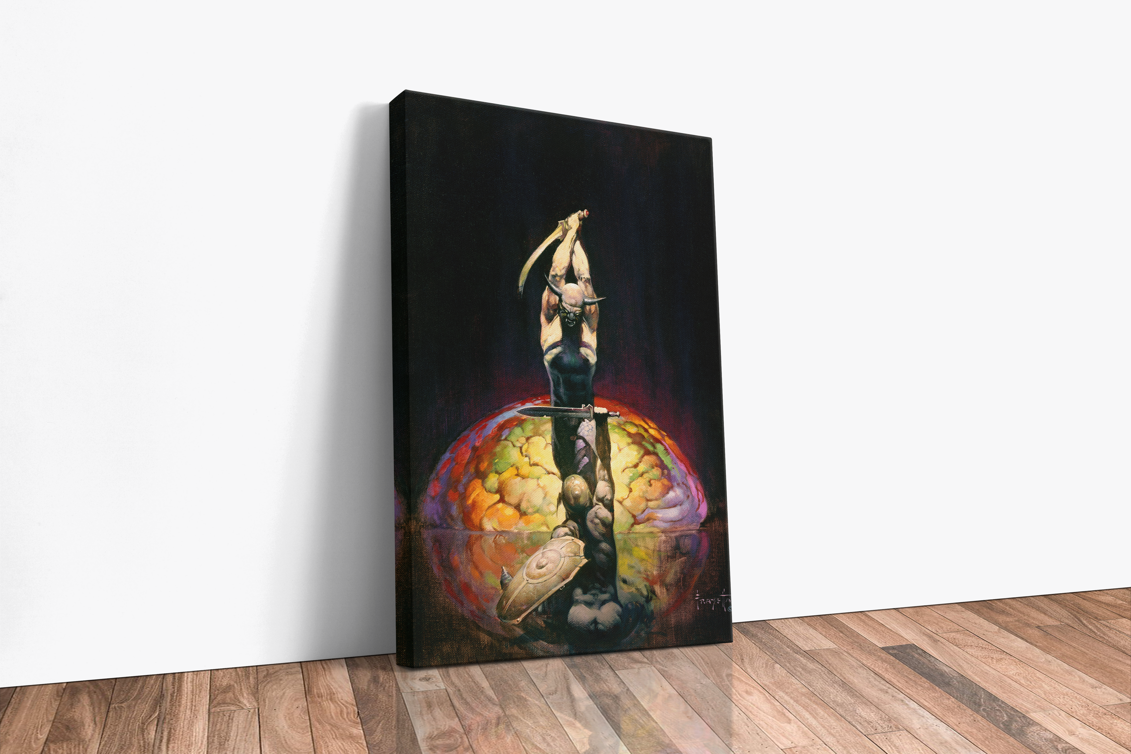 The Brain Large Wrap Around Canvas