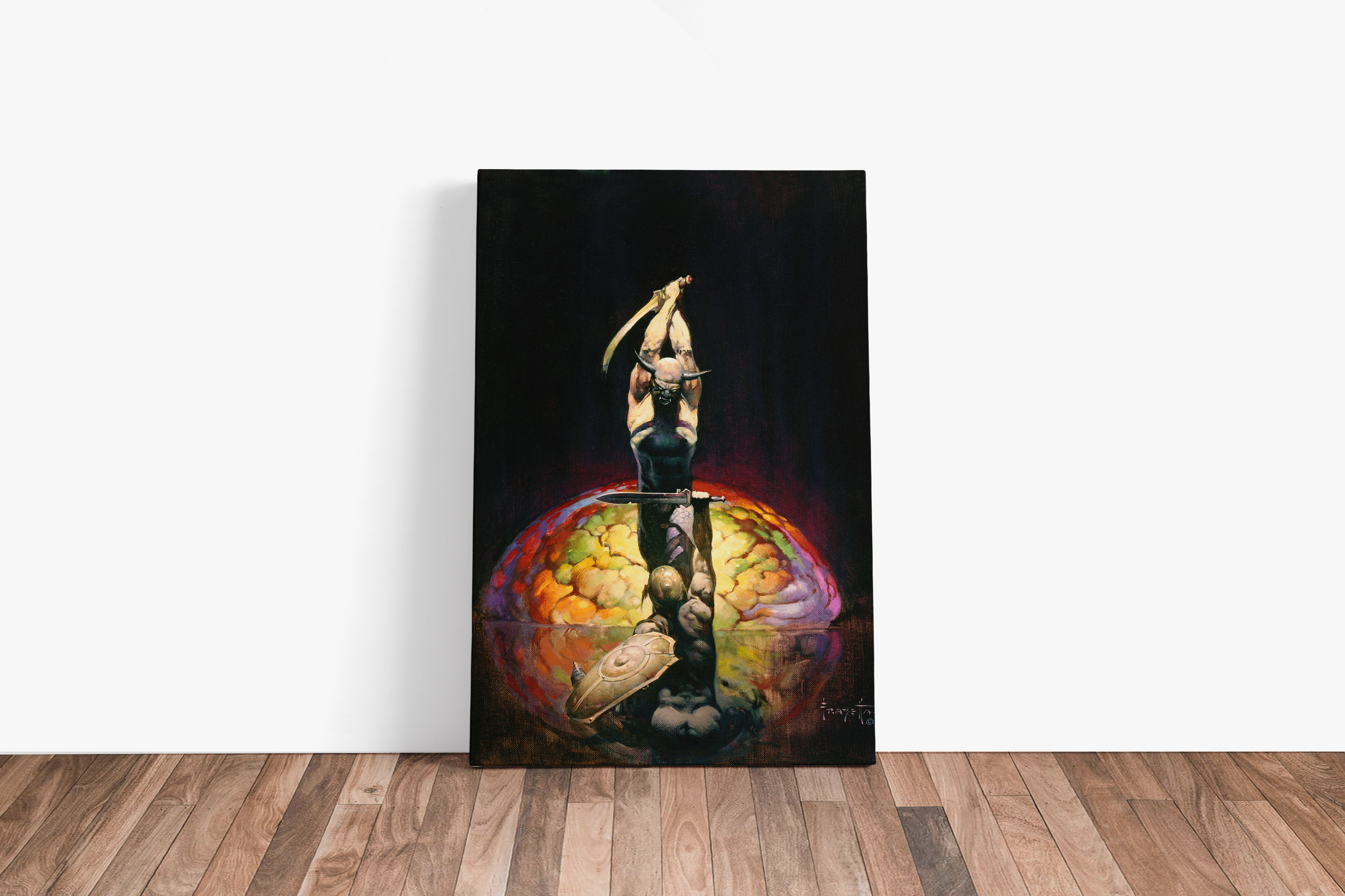 The Brain Large Wrap Around Canvas