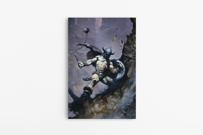 Warrior Ball and Chain Mini Wrap-Around Canvas Art