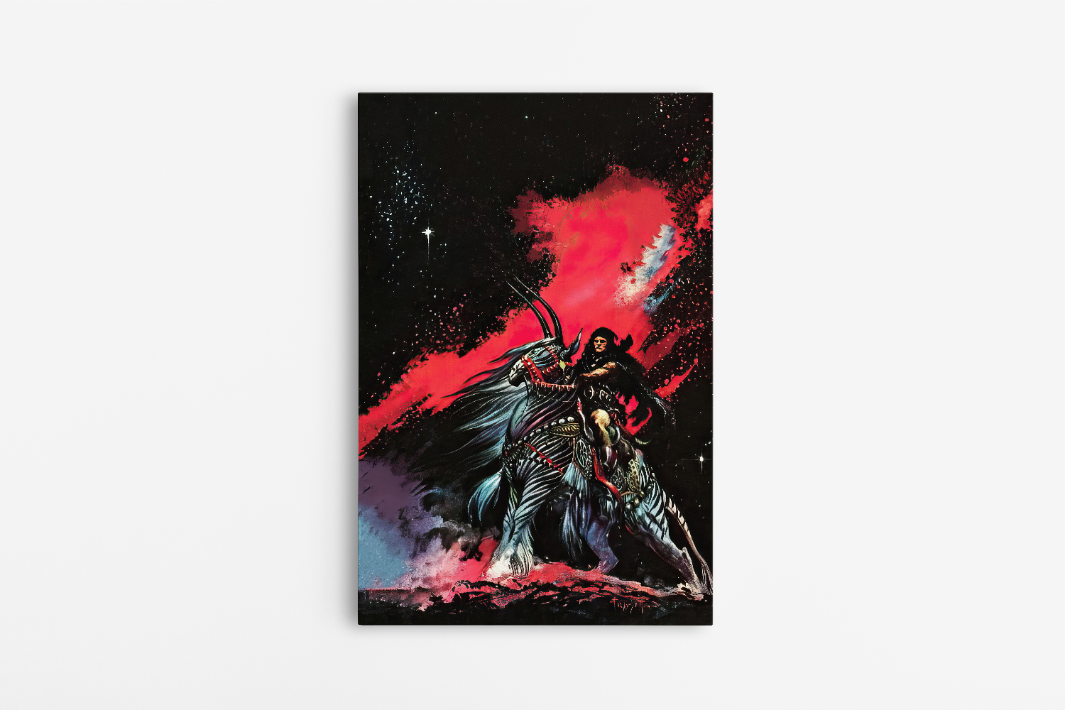 Warrior of Llarn Mini Wrap-Around Canvas Art