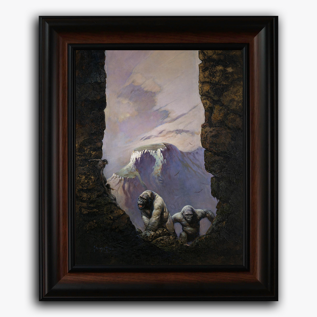 White Apes Fine Art Print/Framed Art