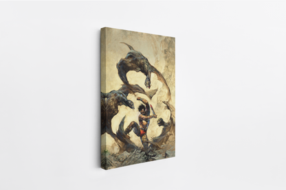 Winged Terror Mini Wrap-Around Canvas Art