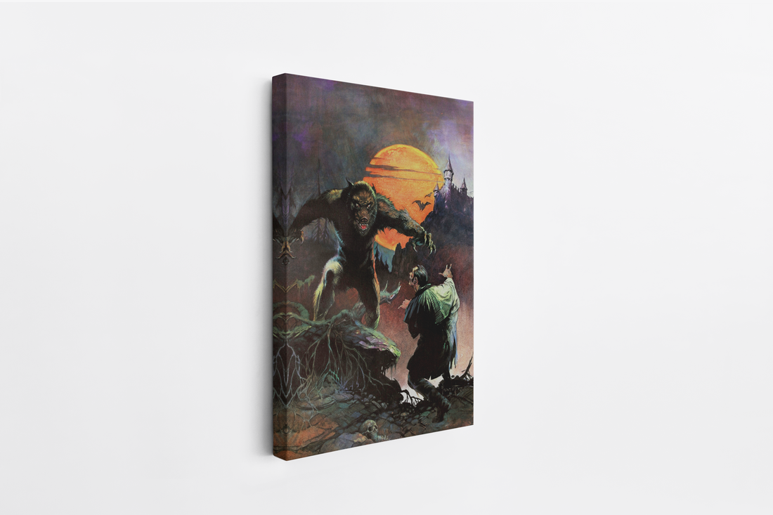 Wolfman Mini Wrap Around Canvas