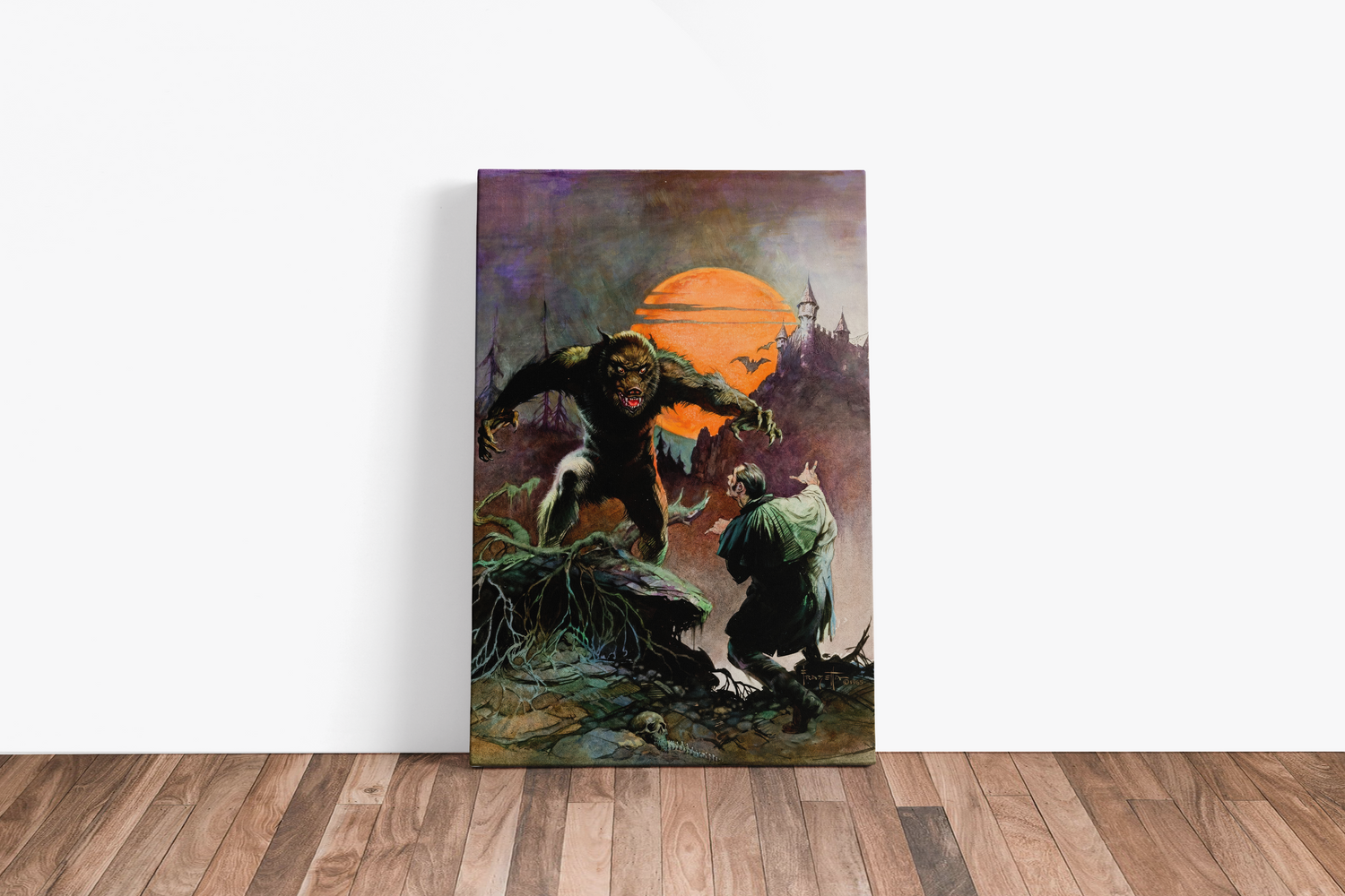 Wolfman Large Wrap Around Canvas