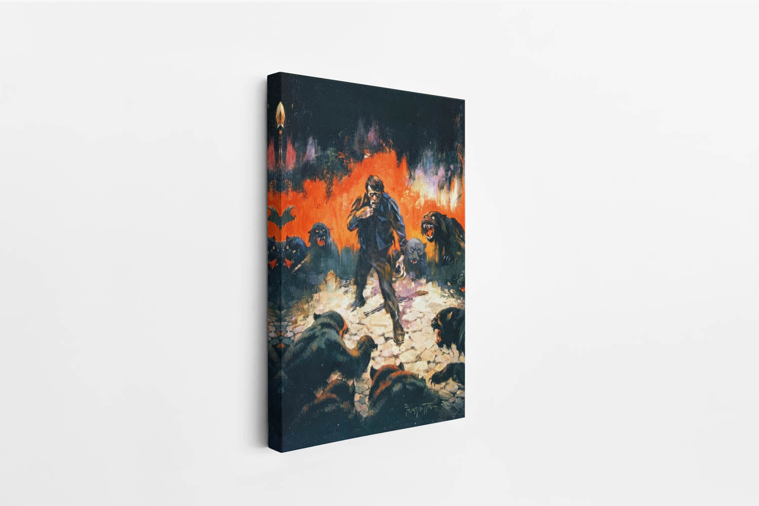 Circle of Terror Mini Wrap-Around Canvas Art