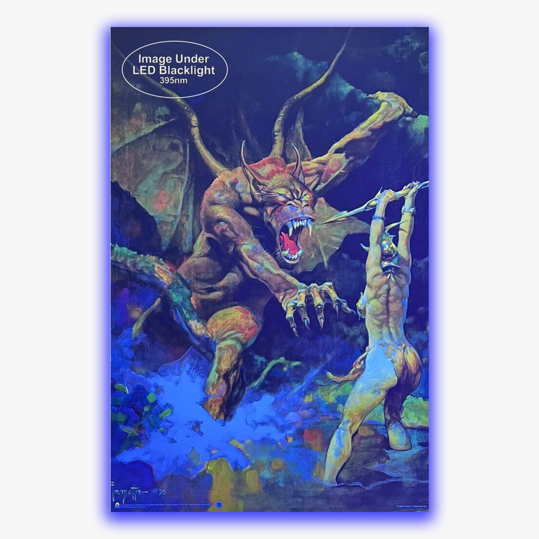 Beauty and the Beast Blacklight Poster