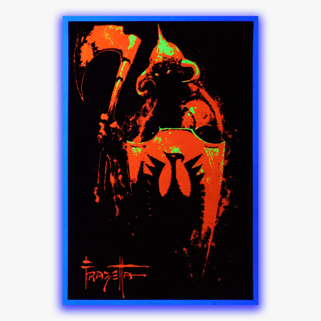 Death Dealer I Flocked Blacklight Poster