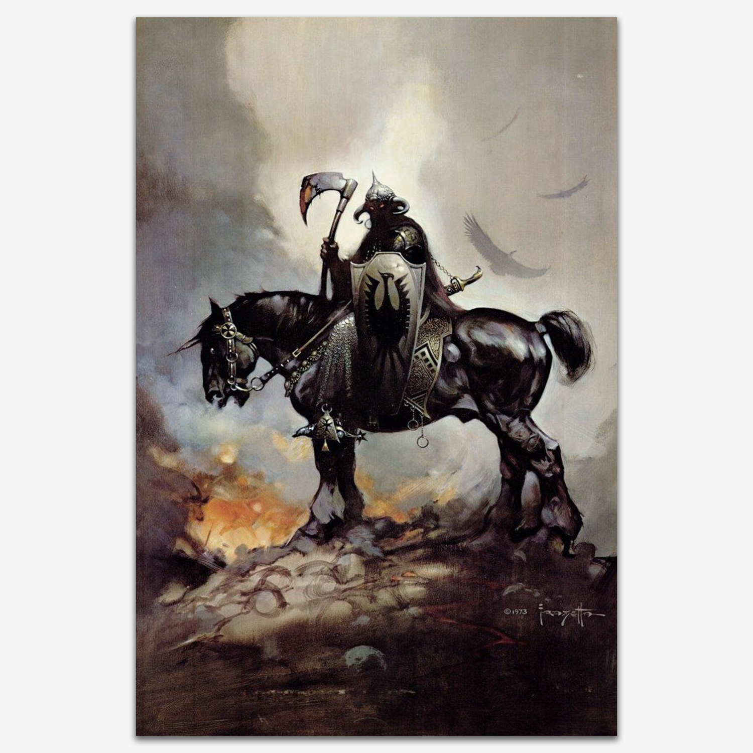 Vintage print of Frank Frazetta&