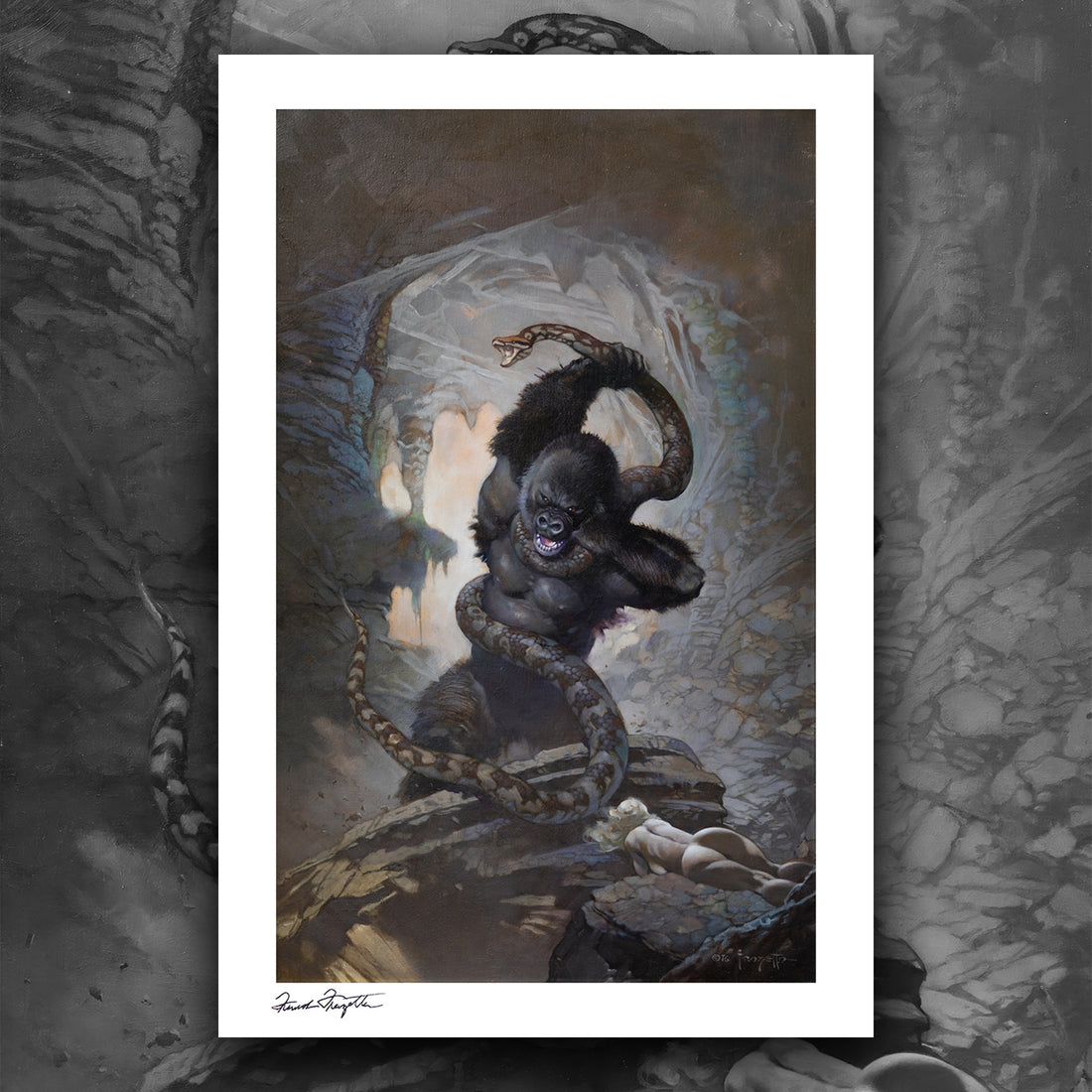 Eighth Wonder Giclée – Premium Museum-Quality Print Featuring Frank Frazetta’s Iconic Artwork