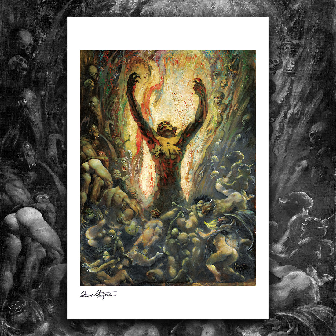 Reign of Wizardry Giclée – Premium Museum-Quality Print Featuring Frank Frazetta’s Iconic Artwork